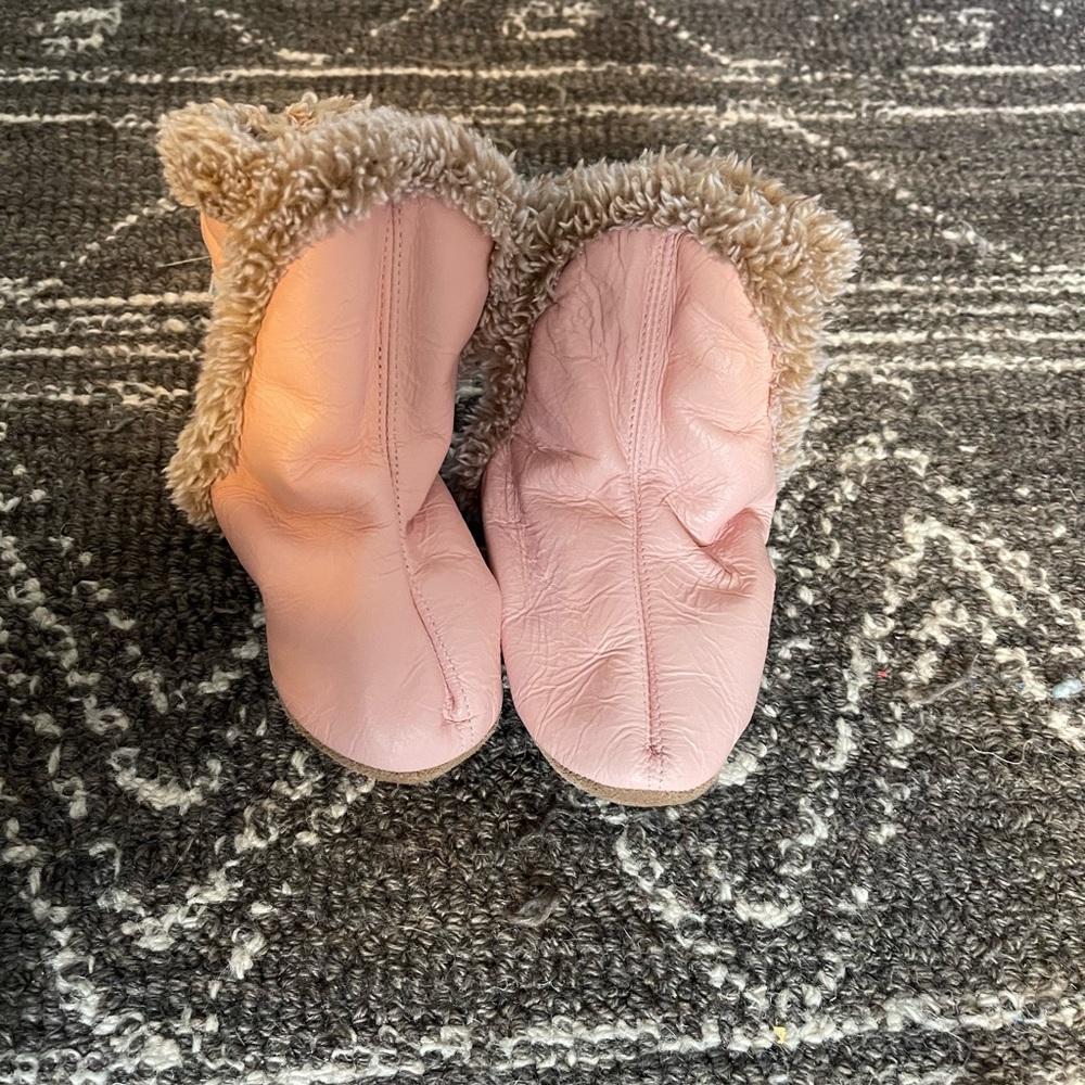 Pink booties